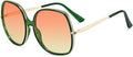 Freckles Mark Gafas de sol cuadradas de gran tamaño de los años 70 para mujer, marco de plástico rectangular vintage
