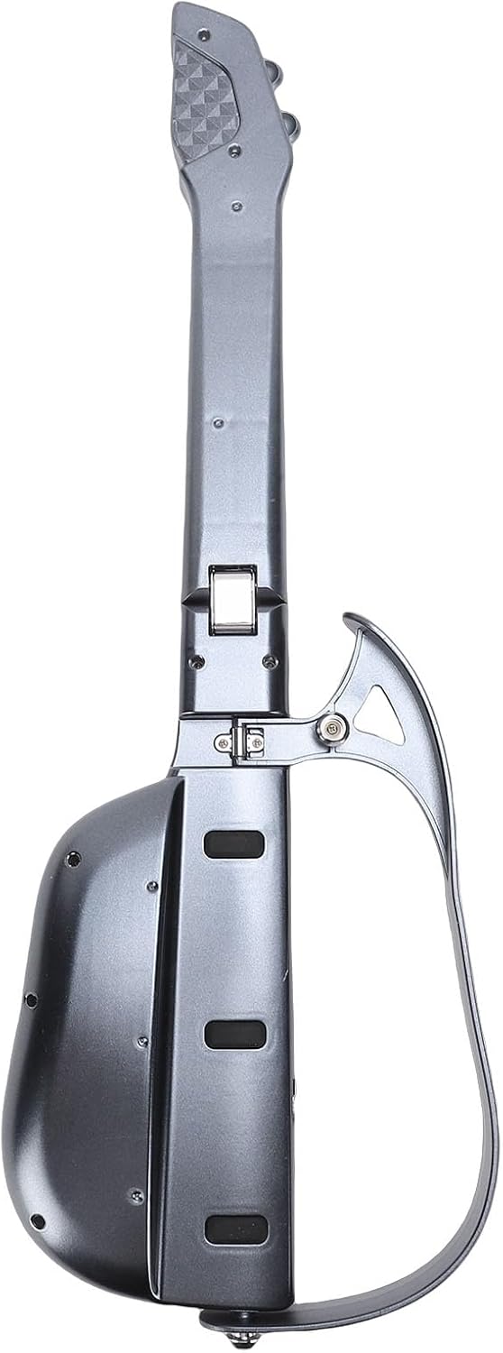 Guitarra infantil, guitarra plegable sin cuerdas con ajuste automático de tono inteligente y tecnología de afinación inteligente integrada para niños principiantes (negra).