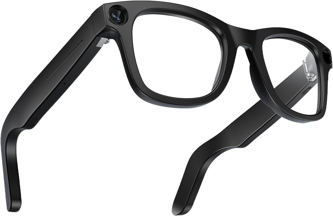 Gafas Inteligentes con Traducción en Tiempo Real y Asistente IA – Cámara 8MP, Video 1080p, 32GB, Batería 120h | Altavoces y Micrófonos Duales