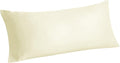 BEDELITE - Fundas de almohada, rayón de bambú, frescas y transpirables, para personas calurosas y con sudoración nocturna, largas, suaves y sedosas (color crema, 20 x 54 pulgadas)