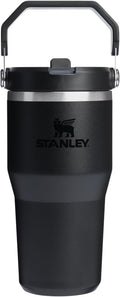 STANLEY IceFlow 2.0 Flip Straw Tumbler with Handle 20 oz | Twist On Lid and Flip Up Straw | Leak Resistant Water Bottle | Insulated Stainless Steel | BPA-Free | Black 2.0