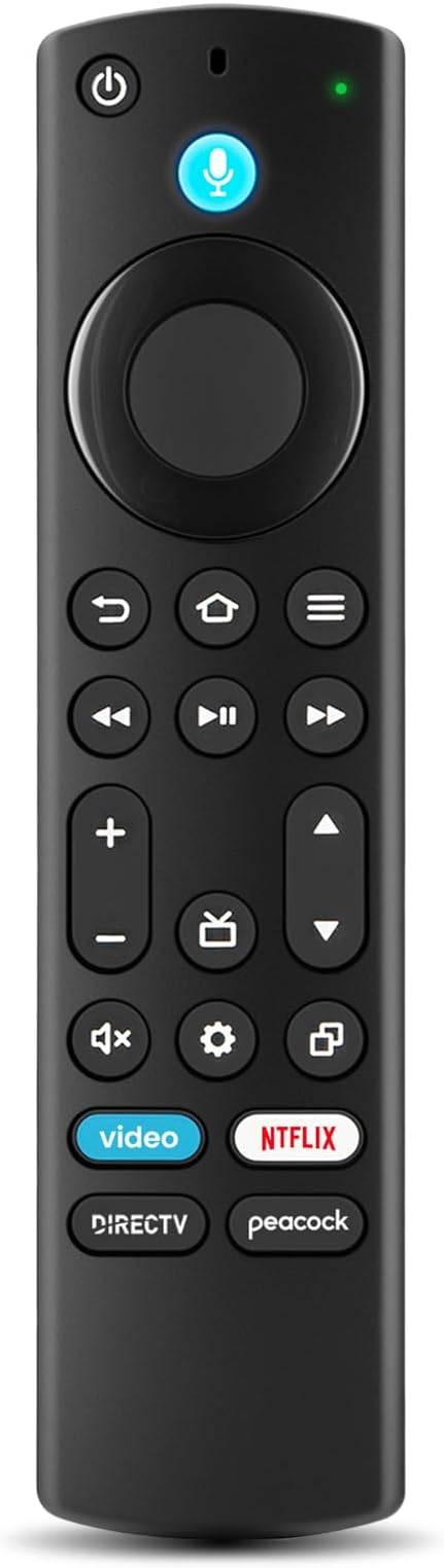 Control Remoto de Repuesto para Fire Smart TV | Compatible con Insignia, Toshiba, TCL, Hisense | Control de Voz y Configuración Simple