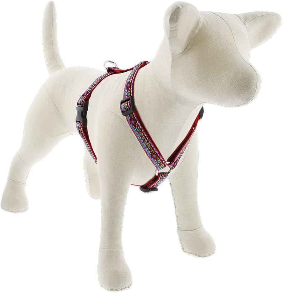 Arnés ajustable para perros de Lupine, 3/4" de ancho, diseño El Paso, con contorno de 14 a 24".