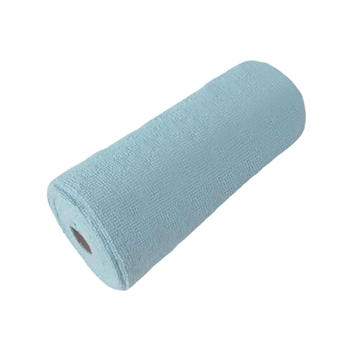 Toallas de microfibra CLUB BOLLYWOOD® en rollo, absorbentes y fáciles de quitar, ideales para ventanas, baños y vajilla | Artículos para el hogar y limpieza | Toallas y paños de limpieza | Hogar y jardín | 1 rollo de paño de limpieza de microfibra