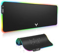 Alfombrilla de mouse RGB extra grande para juegos, 14 modos de luz, alfombrilla de mouse LED suave extendida, base de goma antideslizante, alfombrilla para teclado de computadora