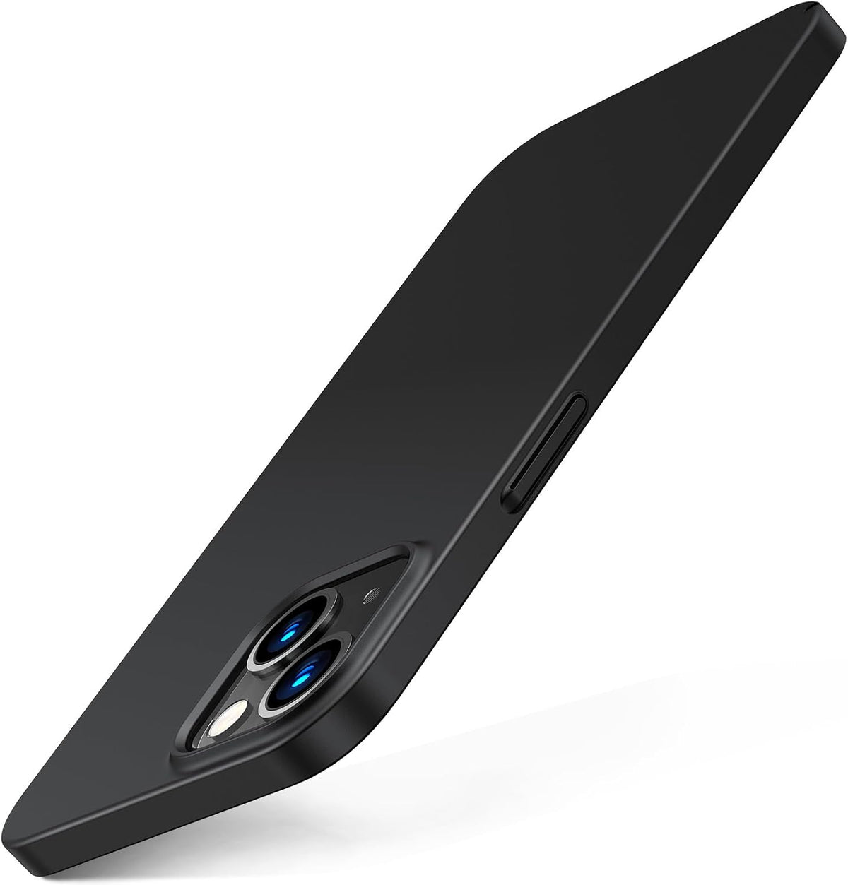 TORRAS Funda Slim para iPhone 13 Mini | Ultra Delgada, Tacto Aterciopelado, Agarre Seguro | Resistente a Rayones, Plastico Rigido Negro Mate