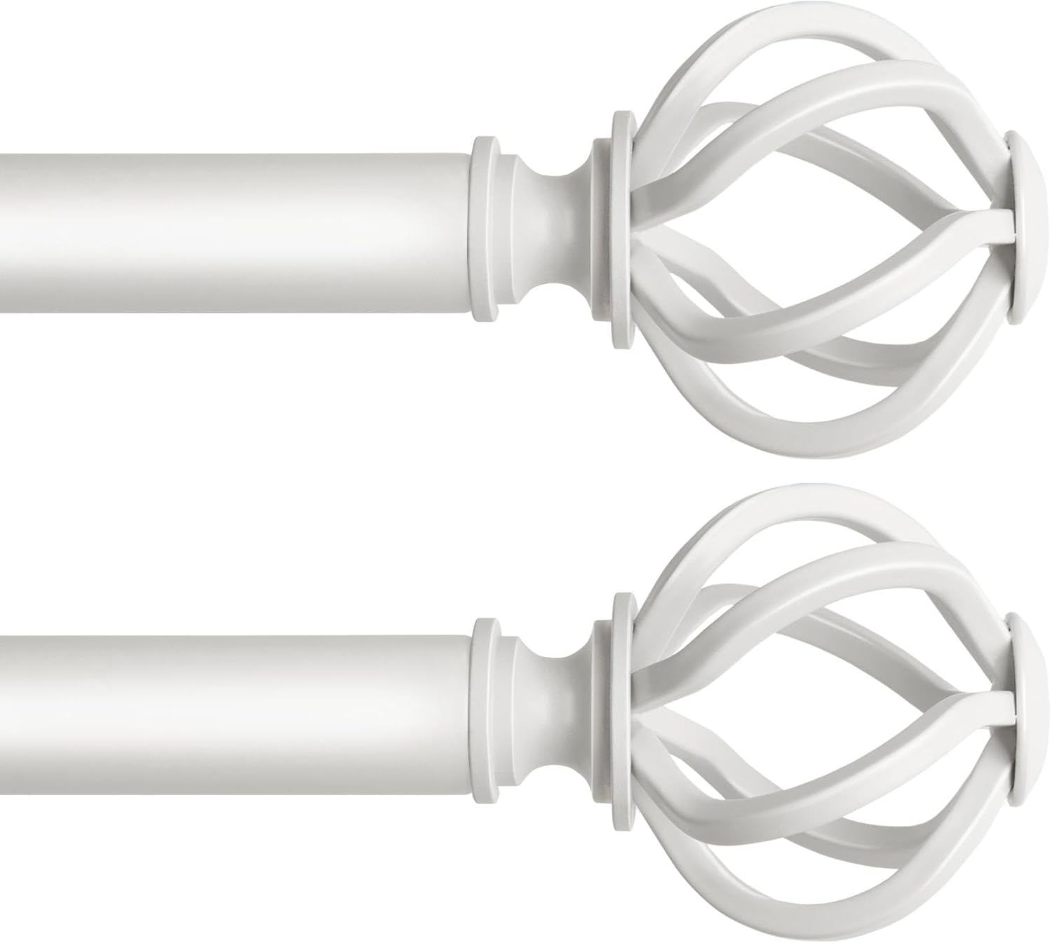 Pack de 2 Barras para Cortinas USFOOK 32–58 Pulgadas – Resistentes, Telescópicas y Elegantes
