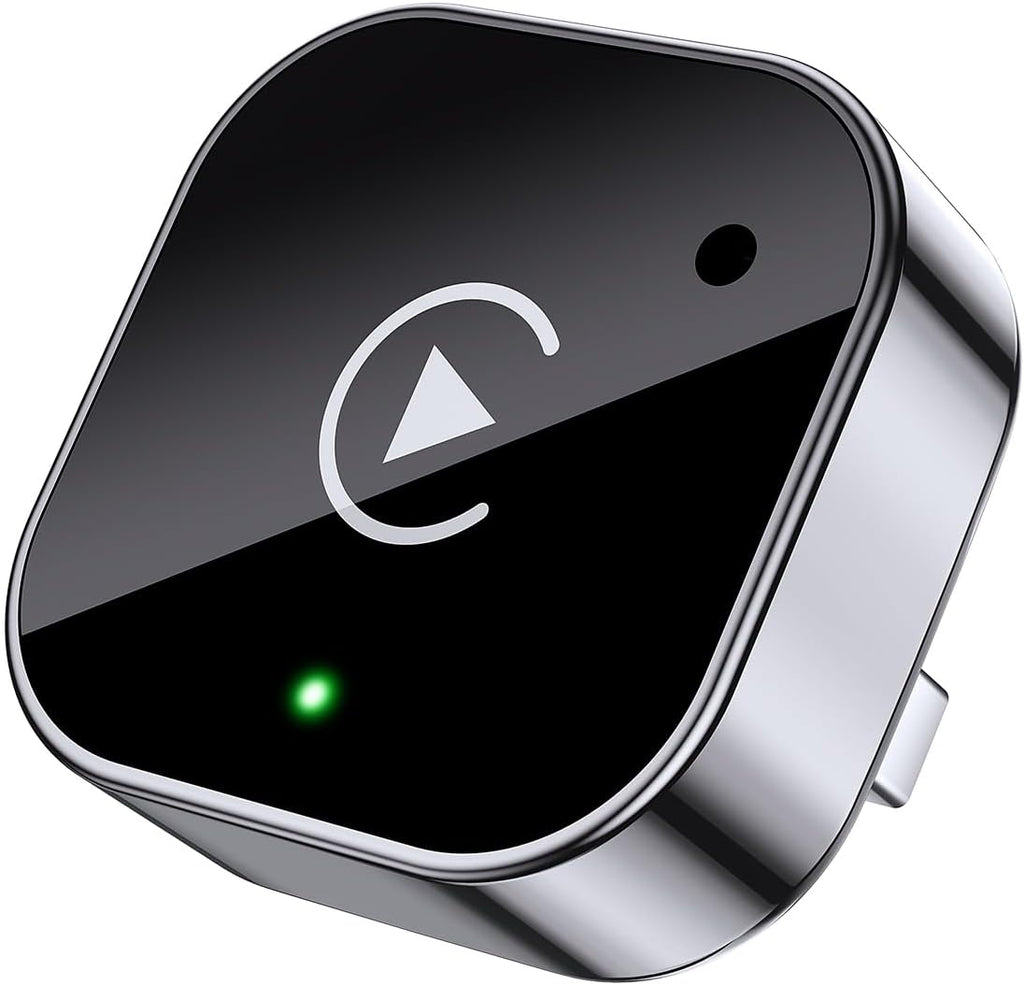 Adaptador inalámbrico 2 en 1 para CarPlay y Android Auto, dongle Plug & Play para CarPlay que convierte la conexión por cable en inalámbrica, conexión automática rápida, sin demoras, diseño compacto para iPhone y Android con puerto USB/USB-C (negro).