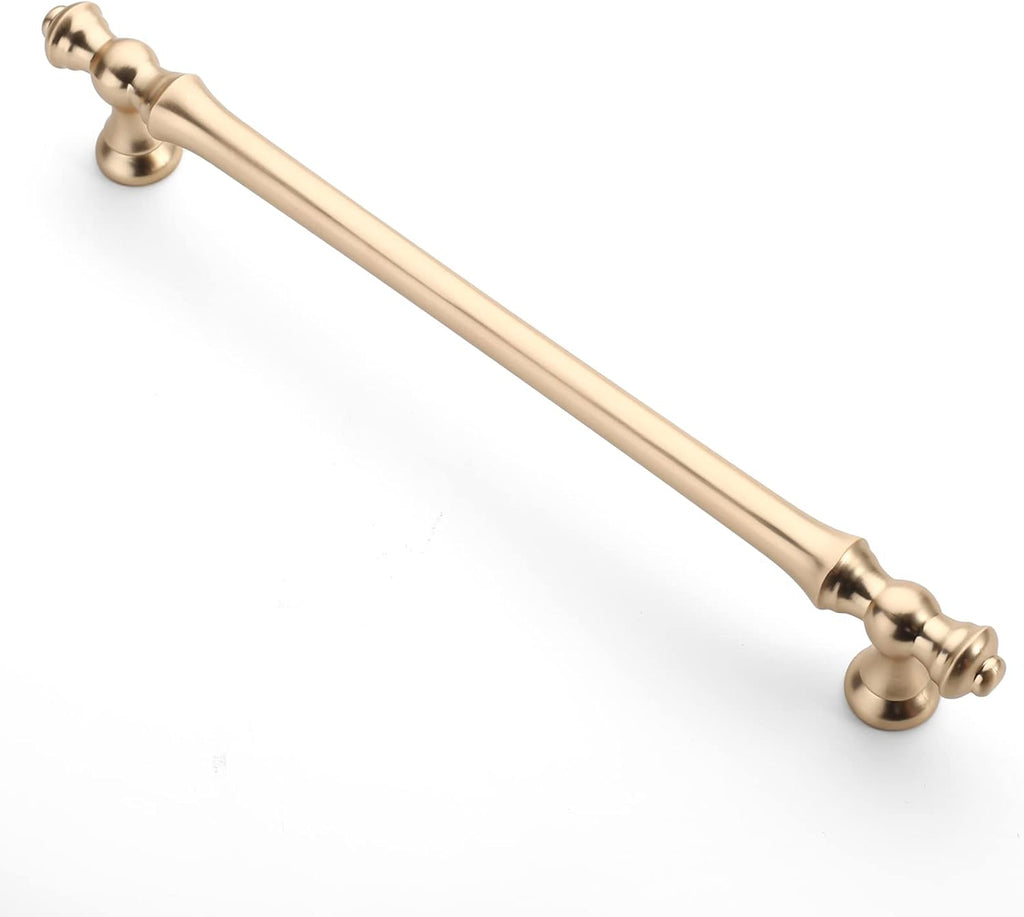 Asidrama 6 Pack 7.5 Inch(192mm) Brushed Brass Kitchen Cabinet Handles, Gold Cabinet Pulls Kitchen Cabinet Hardware for Cupboard Drawer Pulls
