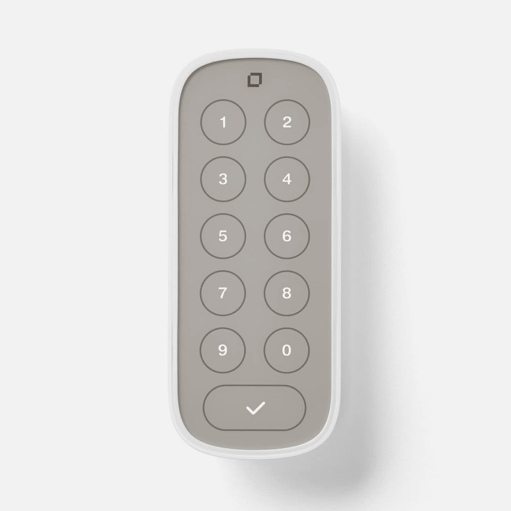 Teclado de nivel - Compatible con cualquier cerradura o cerrojo de nivel - Resistente a la intemperie con retroiluminación LED - Accesorio de cerradura de puerta con Bluetooth para entrada sin llave (Blanco)