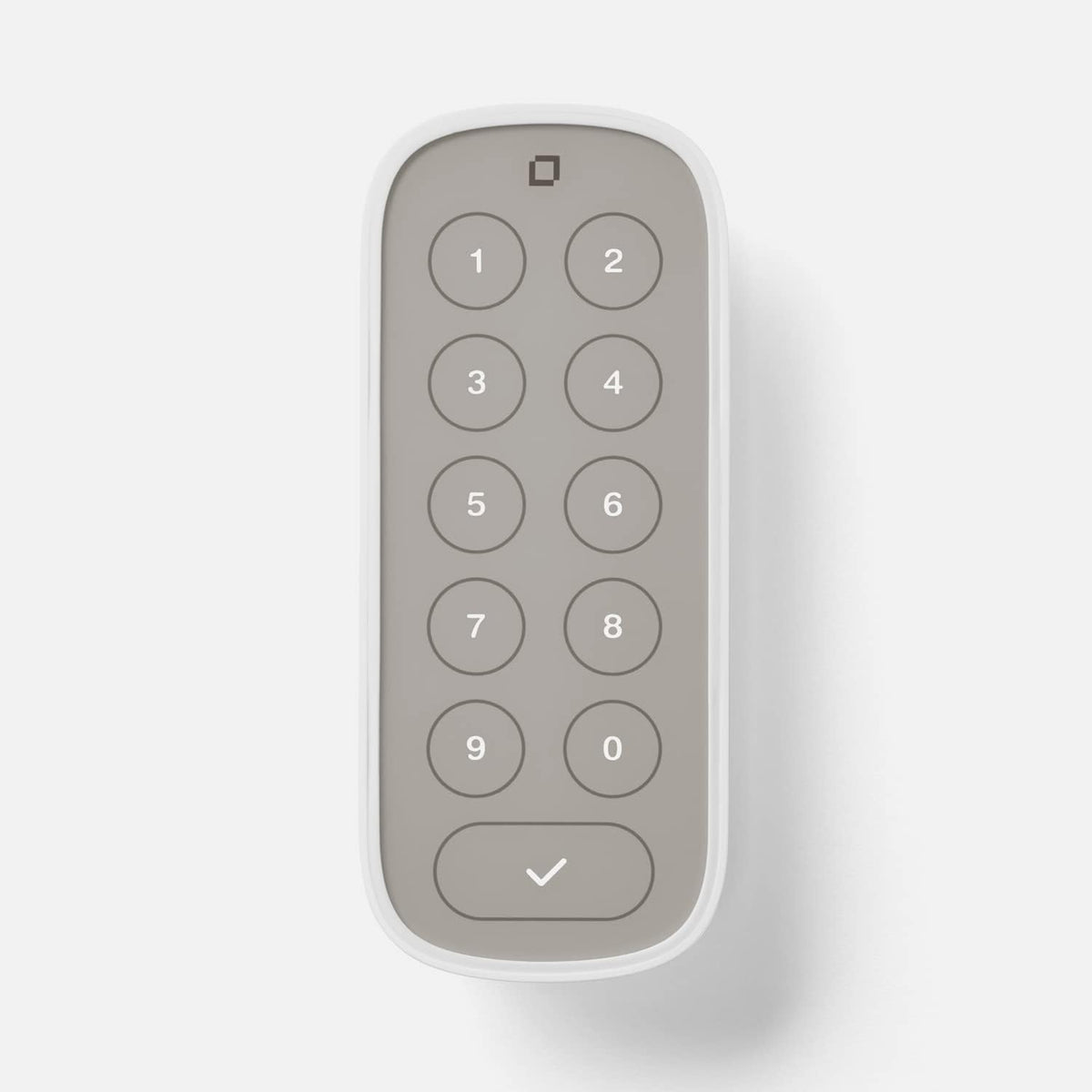 Teclado de nivel - Compatible con cualquier cerradura o cerrojo de nivel - Resistente a la intemperie con retroiluminación LED - Accesorio de cerradura de puerta con Bluetooth para entrada sin llave (Blanco)