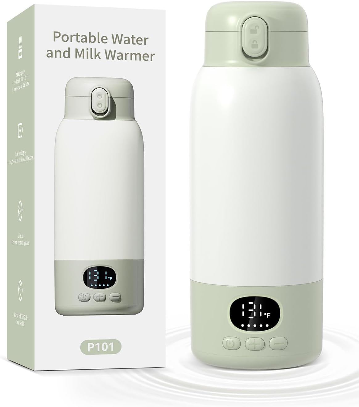 Calentador de botellas portátil para viajes, calentador de leche de carga