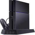 TREE.NB Vertical Stand Charger for PS4 Cooling Fan,Dual Controller Charging Station for Sony PlayStation 4 Game Console for PlayStation 4 Charger(Not for PS4 Slim/Pro)