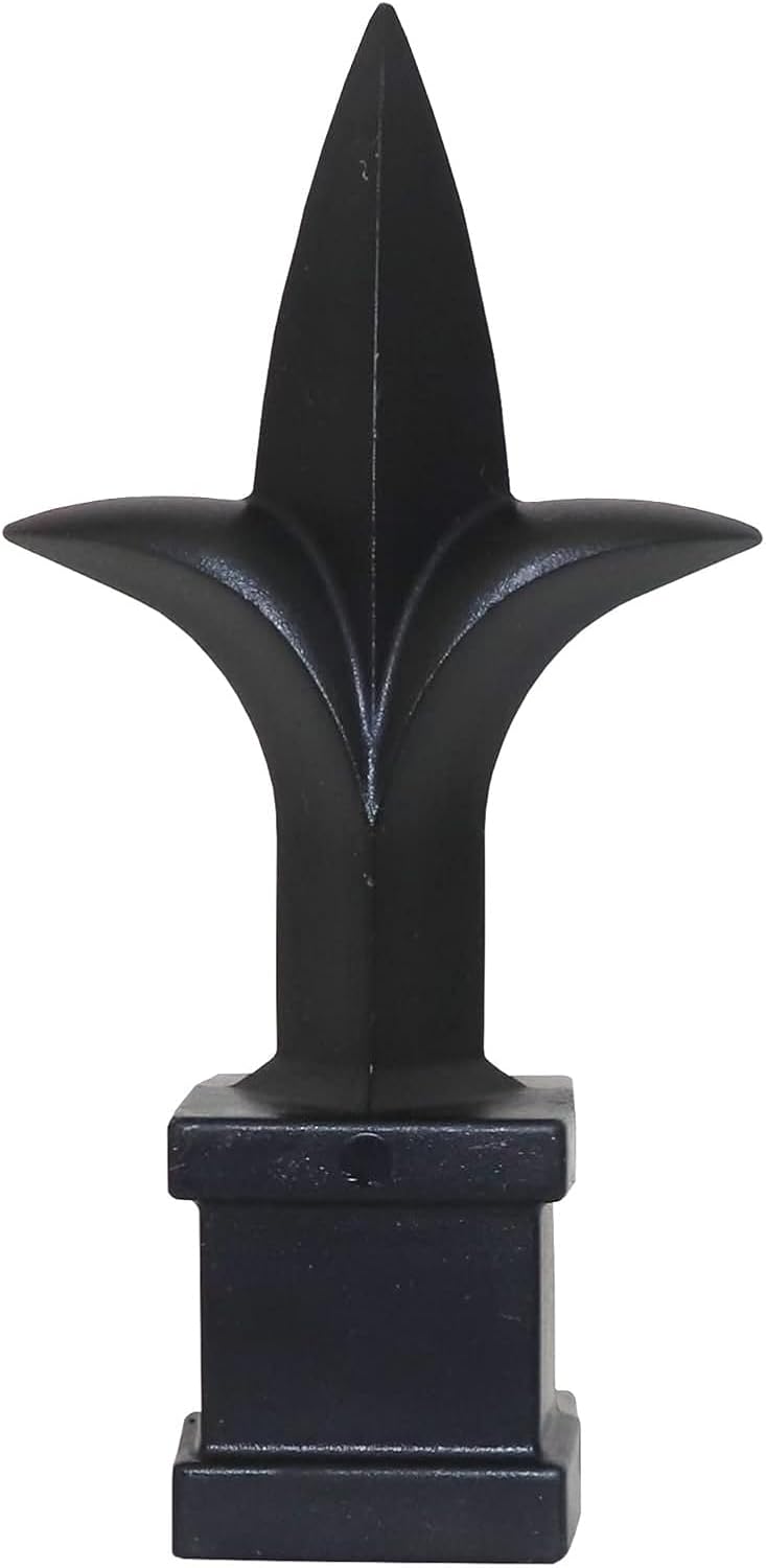 (USADO) 50 puntas decortivas para postes en negro.