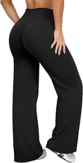 pantalones de pierna ancha, cintura alta, elásticos, cómodos, sin costuras frontales, pantalones deportivos de yoga y entrenamiento