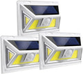 Upgrade with Magnet 3Pack Solar Motion Sensor Lights, Ultra Bright Outdoor Lights, 270 ° Wide Angle Waterproof Safety Lights, sunblast Atomic Beam, Suitable for Courtyards, Garages, Decks