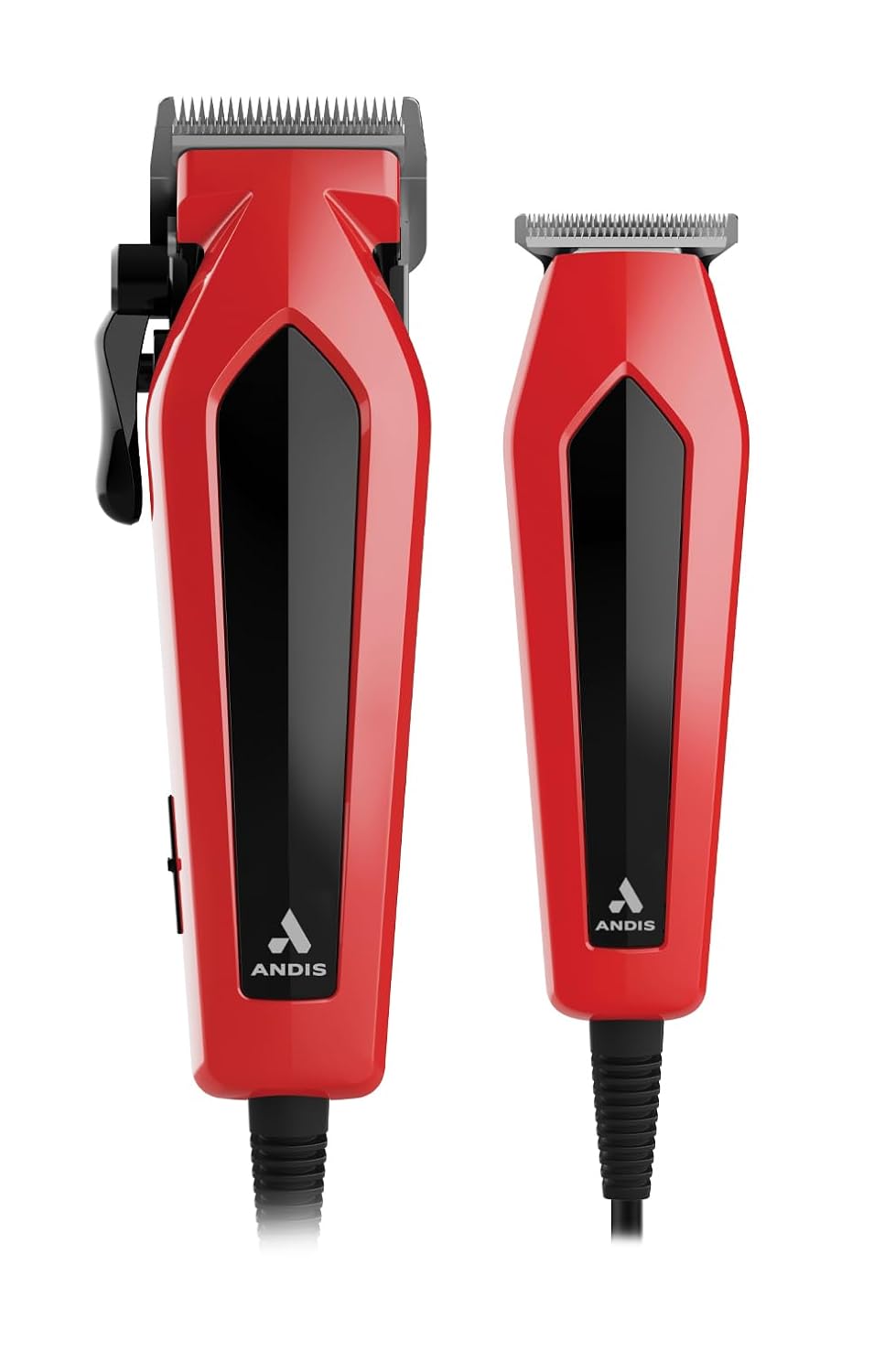 Kit Maquina de Cortar Cabello Andis 562940 Ultra Clip | Cable | 15 Piezas | Cuchillas Acero Inoxidable | Rojo