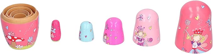 Muñecas Anidadas Artísticas, Lindo Juguete de Hecho a Mano de 5 Muñecas Anidadas Hermosas para la Oficina para el Hogar