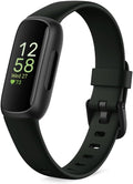Monitor de salud y actividad física Fitbit Inspire 3 con gestión del estrés, intensidad del entrenamiento, seguimiento del sueño y monitorización continua de la frecuencia cardíaca (24/7) - Incluye suscripción premium de Google - Color Midnight Zen/Negro