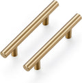 Ravinte 30 Pack 5 Inch Cabinet Pulls Champagne Bronze Stainless Steel Kitchen Drawer Pulls Cabinet Handles 5 InchLength, 3 Inch Hole Center