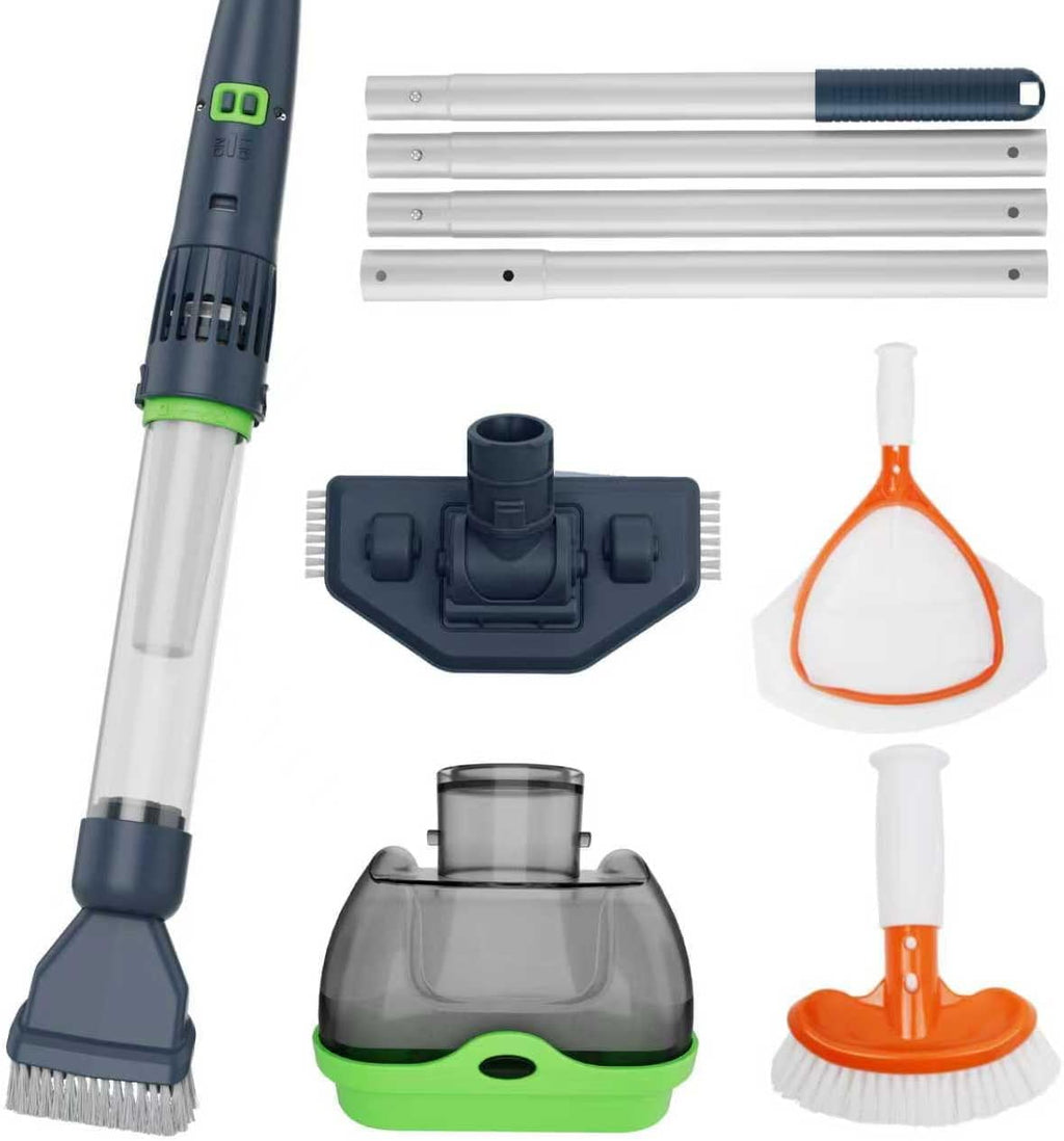 USADO-Aspiradora Recargable para Piscina y Spa | Doble Modo con Sistema de Transmisión Magnética | Filtros de Malla Ultrafina 25µm | Para Jacuzzi y Piscinas Pequeñas | 70 Min