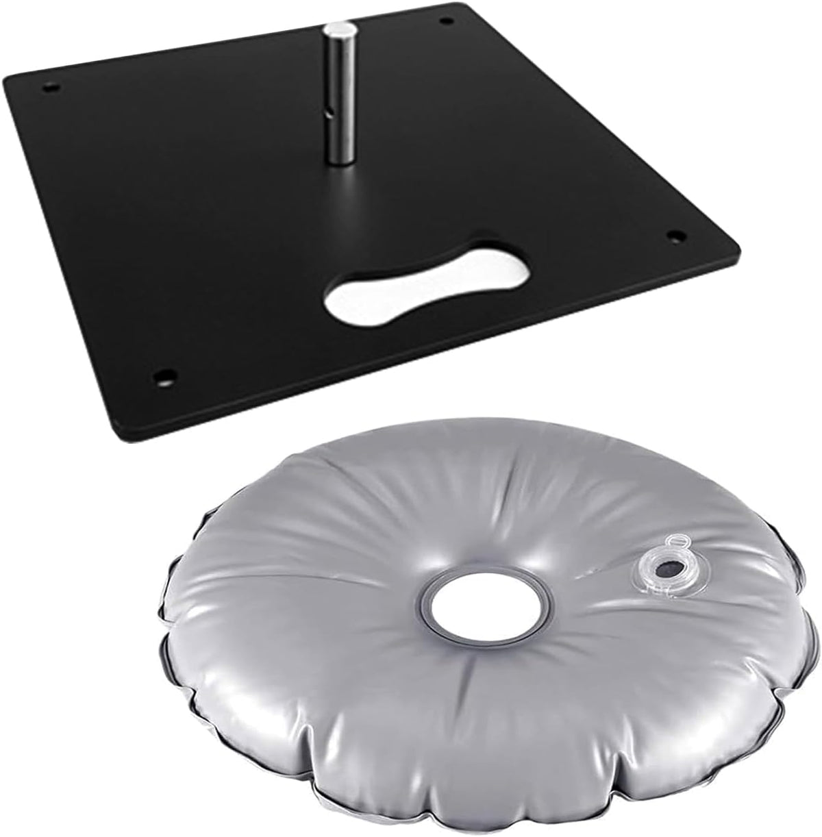 Base y Bolsa de Peso para Bandera Tipo Pluma CS&BEAUTY | Soporte de Suelo para Swooper y Feather Banner