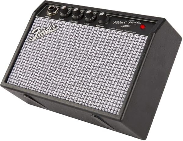 Amplificador de guitarra Fender Mini '65 Twin, mini amplificador de 1W apto para guitarras eléctricas, 9V