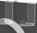 (USADO) GEEKRIA Ganchos Acrilicos de Pared para Audifonos | Soporte Colgador para Diademas | Compatible con Bose, Sony, Sennheiser, ATH, AKG, JBL 2 Piezas Transparente