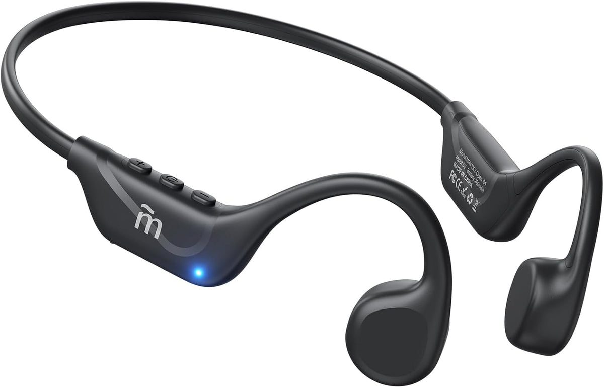 Auriculares de Conducción Ósea MRYTKY Bluetooth 5.4 | Oreja Abierta + Mic | 10H Batería | Deportivos Resistentes al Agua | 1 Unidad