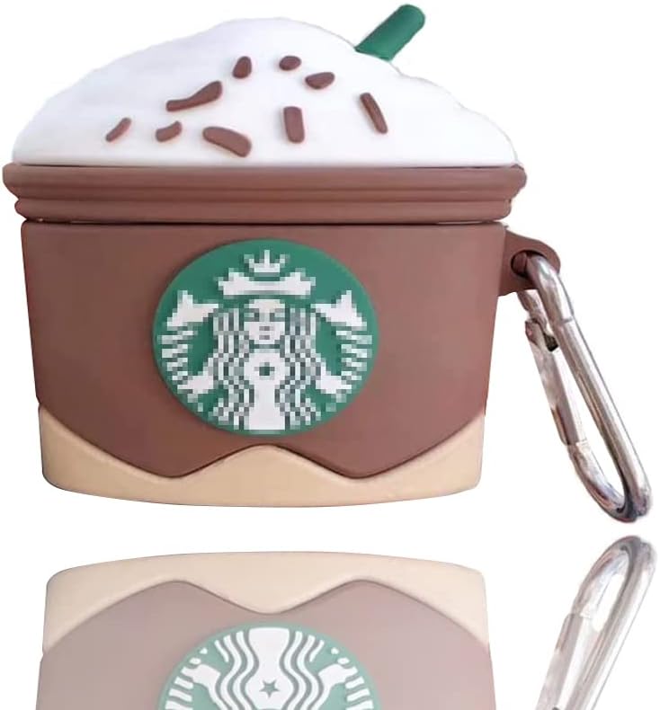 Funda para AirPods Pro 3D Kawaii — Diseño Helado en Vaso Divertido y Tierno Color Café