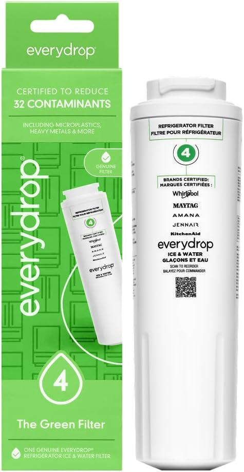 Filtro de Agua y Hielo Everydrop by Whirlpool Filtro 4 | EDR4RXD1, Original, Paquete Individual