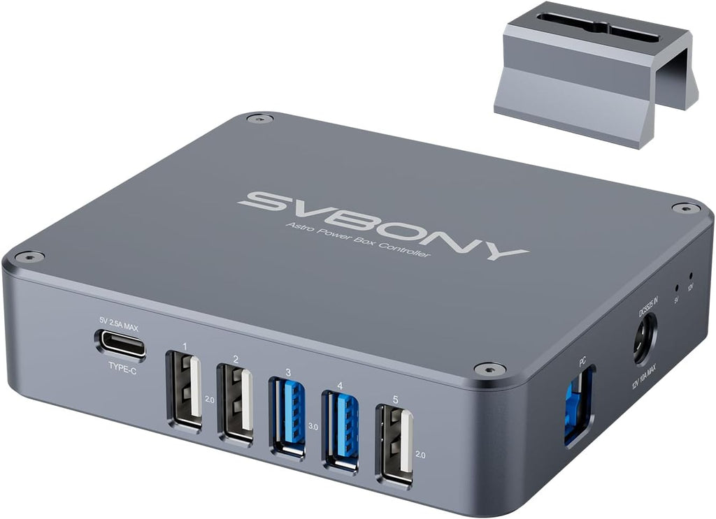Caja de administración de energía para telescopios astronómicos SVBONY SV241 Pro, concentrador de energía para telescopios, control remoto para equipos de astronomía