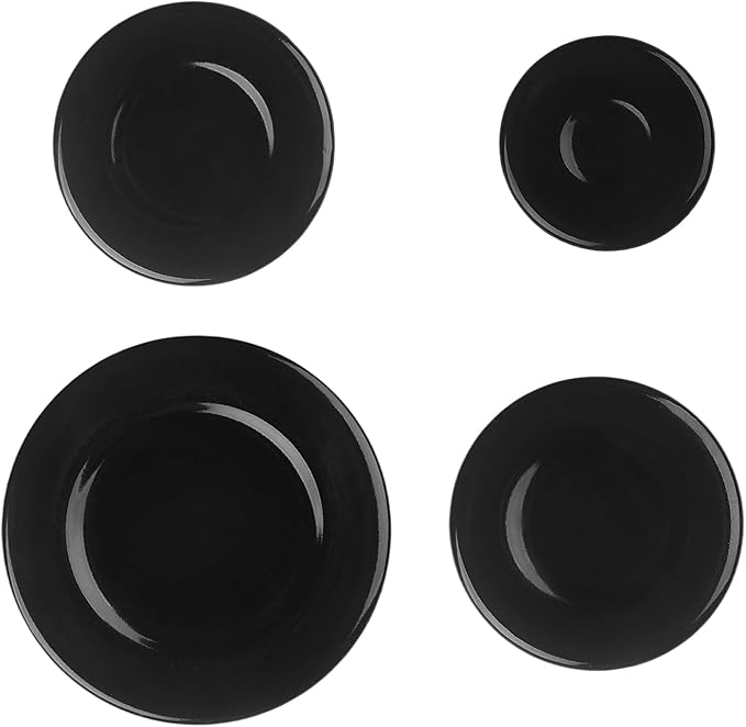 Tapas de Quemador de Estufa de Gas SABAF | Kit 4 Piezas | 55mm, 75mm y 100mm | Hierro y Aluminio