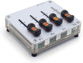 Fader MIDI de 4 canales y 42 mm para producción musical: mapeo CC personalizado, interfaz USB para software DAW.