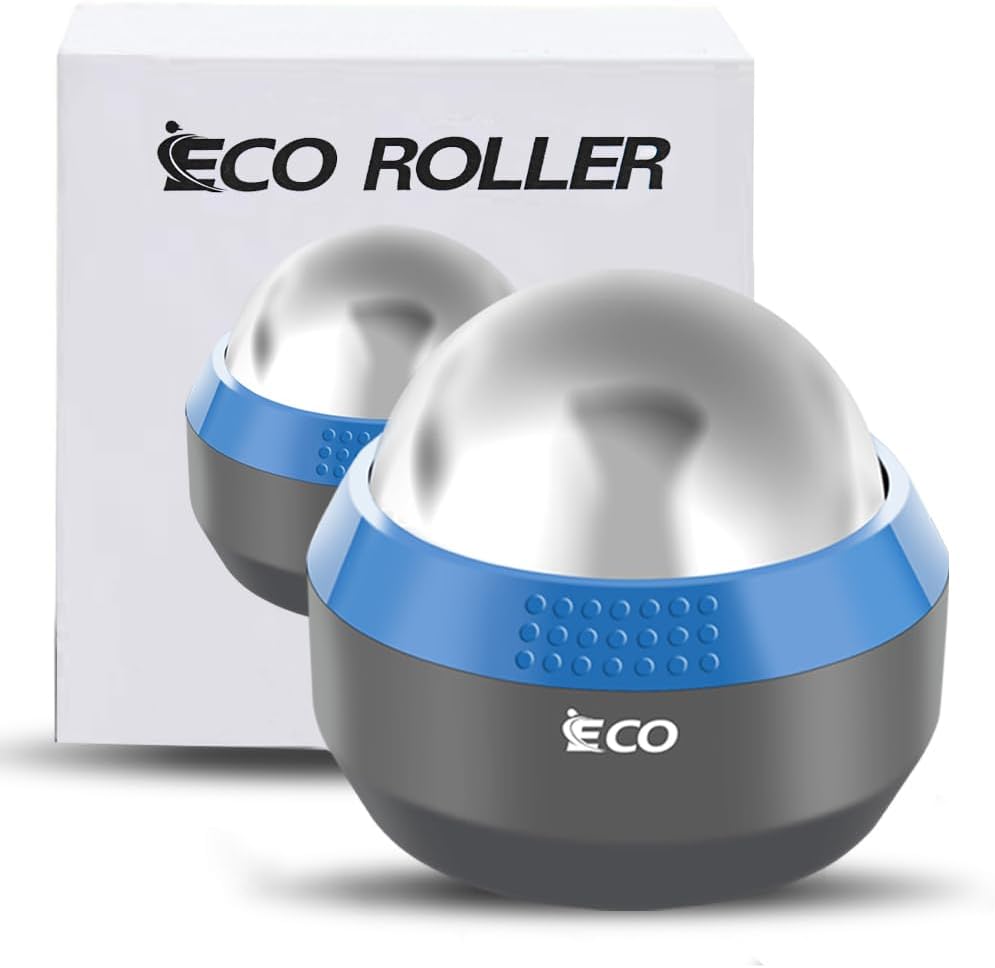 Rodillo Masaje Frío iECO - Rodillo de Hielo para Músculos, Tejido Profundo, Terapia Frío y Calor, Fascitis Plantar