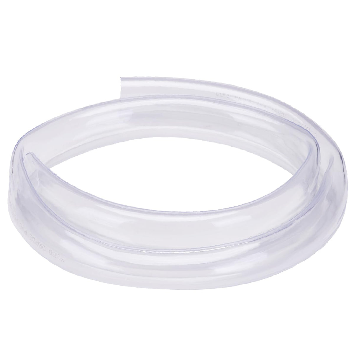 Tubo de PVC DERNORD de 1-1/4" de diámetro interior x 1-1/2" de diámetro exterior, manguera de vinilo transparente flexible de 5 pies para uso alimentario.
