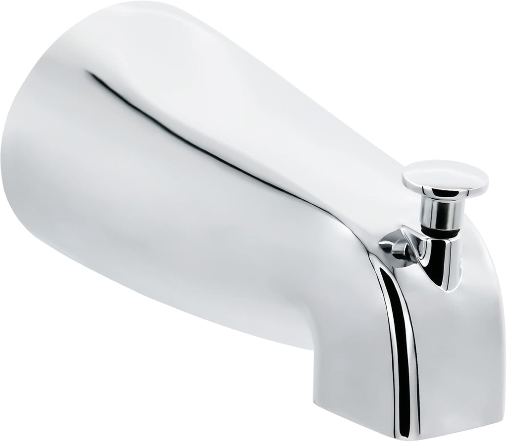 USADO-Salida de Tina con Boquilla Deslizante y Desviador Pull-Up para Tubo de Cobre de 1/2 pulgada, Acabado Cromo