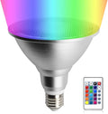 Foco LED PAR38 RGB 20W Regulable con Cambio de Color – Base E26, Resistente al Agua, con Control Remoto