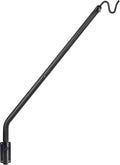 Kingsyard Gancho de Pared para Terraza | Servicio Pesado Ajustable 27-39 Pulgadas | Metal para Colgar Comederos, Maceteros, Faroles y Campanas de Viento