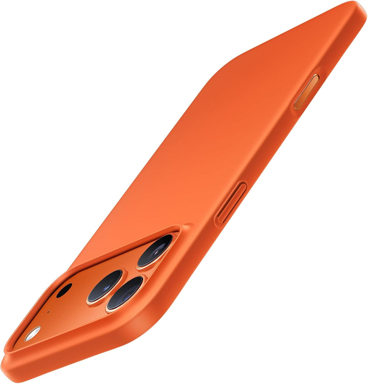 TORRAS Funda Slim para iPhone 17 Pro Max | Ultra Delgada, Ligera y Mate | Anti-Rayones de PC Rígido | Para iPhone 17 Pro Max de 6.9 Pulgadas | Naranja Cósmico
