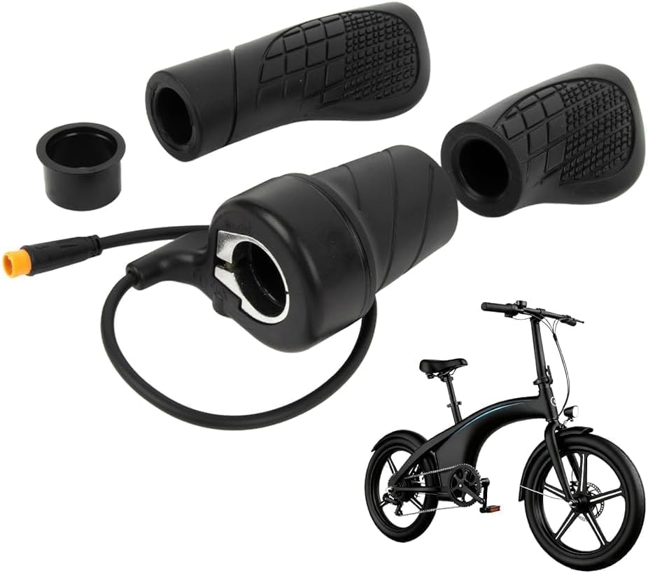 20X Acelerador Patinete Eléctrico Media Vuelta - PSLER 22.5 mm Manillar Bicicleta Eléctrica Agarre Acelerador Media Vuelta Reemplazo Conector 3 Clavijas Impermeable Compatible 12V-72V Patinete Bicicleta Montaña Kits Conversión