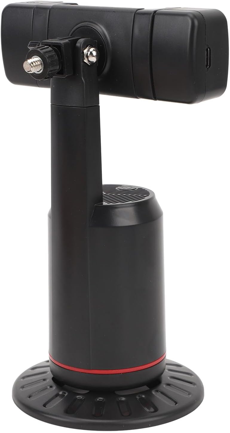 Trípode de Seguimiento Facial Automático, Soporte para Cámara de Teléfono con Rotación de 360 grados y Luz de Relleno, Soporte de Disparo Inteligente para Teléfono Portátil