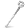 Llave inglesa aluminio YCAIGKG profesional tambor para abrir tambores 38-830 litros, se ajusta tapas bujía 5 cm y 1.9 cm