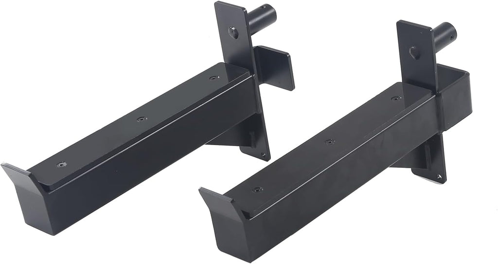 ZUKAM 2.36inch Barbell Safety Catches Squat Rack Safety Arm Spotter Fit for 2.36x2.36 Power Rack Cage with 1" or 5/8" Hole