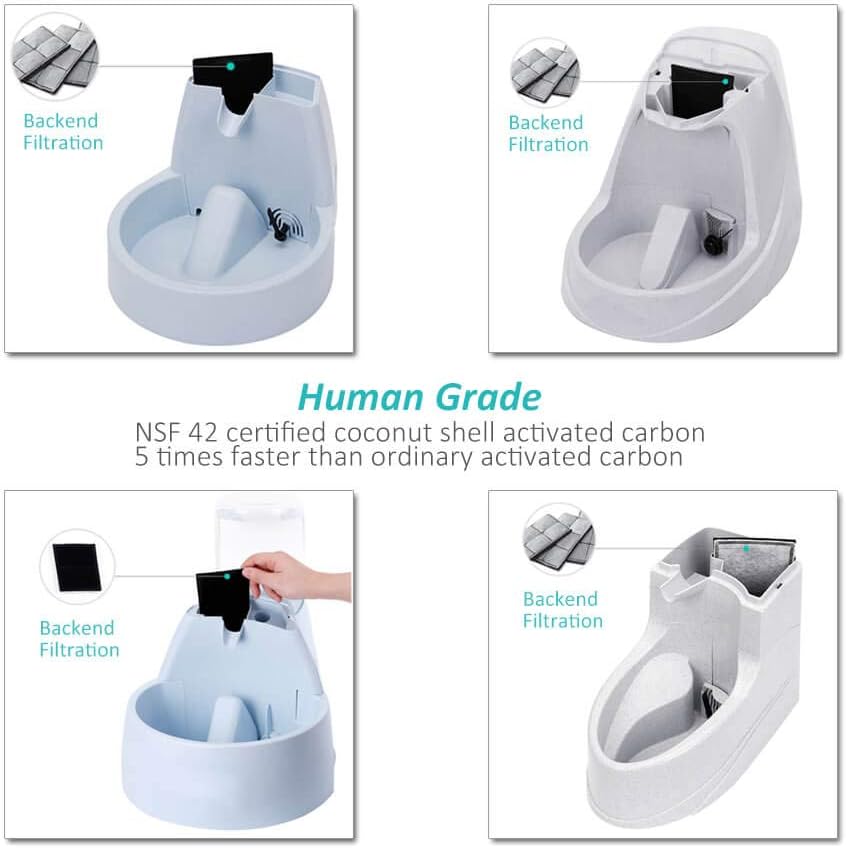 Filtros para fuente de agua compatibles con Drinkwell Platium Pet Dog Cat Fountain Filtros de carbón de primera calidad