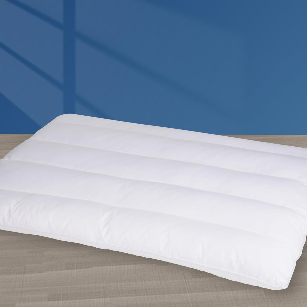 Almohada Ultrafina Minupwell 7D – 6.35 cm de Alto, Soporte Firme, 45.7x66 cm, Ideal para Dormir Boca Abajo