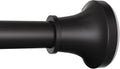 Barra para cortina de ducha ajustable STARLATTA de 31 a 104 pulgadas, barra de tensión negra de acero inoxidable que no se oxida, 1 pulgada, resistente, sin necesidad de taladrar, para baño, cocina y armario.