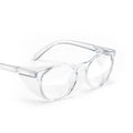 Stoggles Round Z87.1 Certified Polycarbonate Safety Glasses, Scratch & Shatter-Proof, Blue-Light & UV Blocking Lens, Top & Side Shields, Anti-Fog Dip Coated, Durable, Protective & Stylish Eyewear