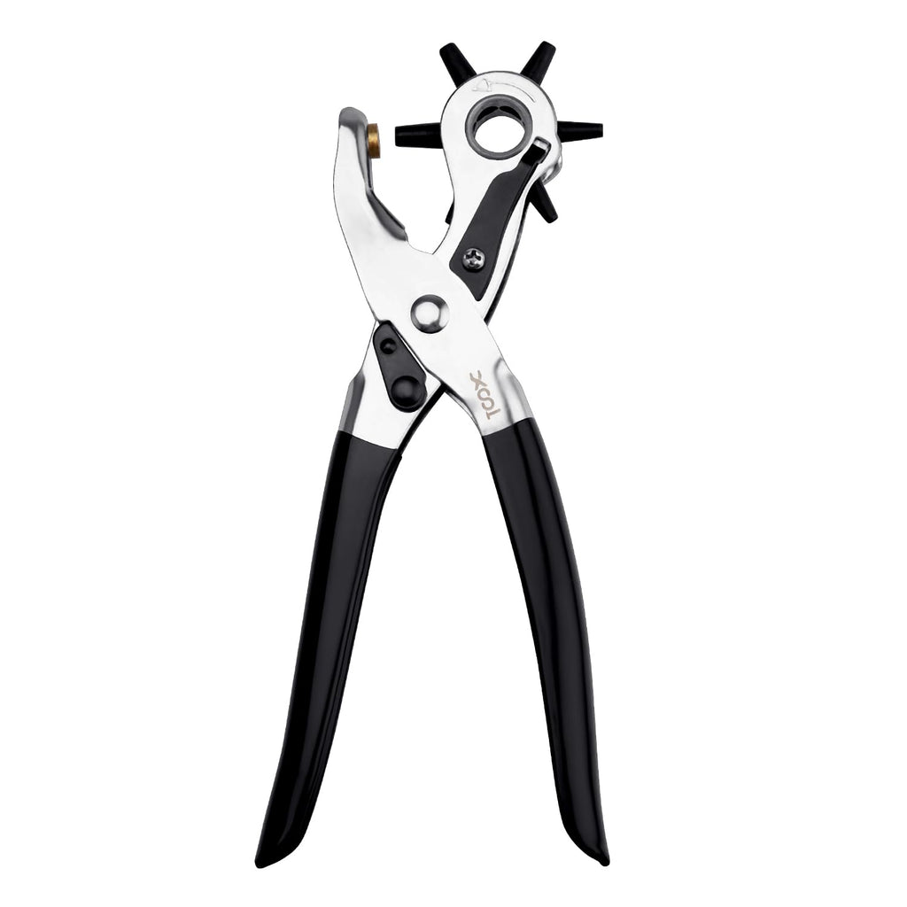 XOOL Perforadora de Cinturones para Cuero | Punzón Multiusos de Precisión | Para Correas de Reloj, Cinturones, Collares, Sillas de Montar, Zapatos y Tela | Proyectos DIY