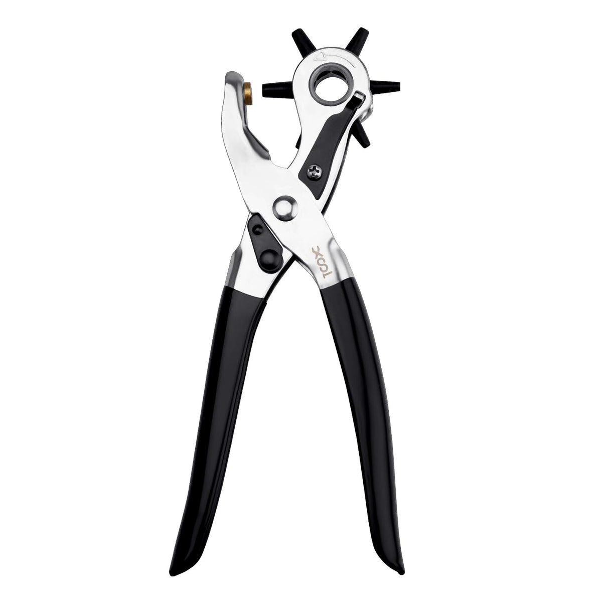 XOOL Perforadora de Cinturones para Cuero | Punzón Multiusos de Precisión | Para Correas de Reloj, Cinturones, Collares, Sillas de Montar, Zapatos y Tela | Proyectos DIY